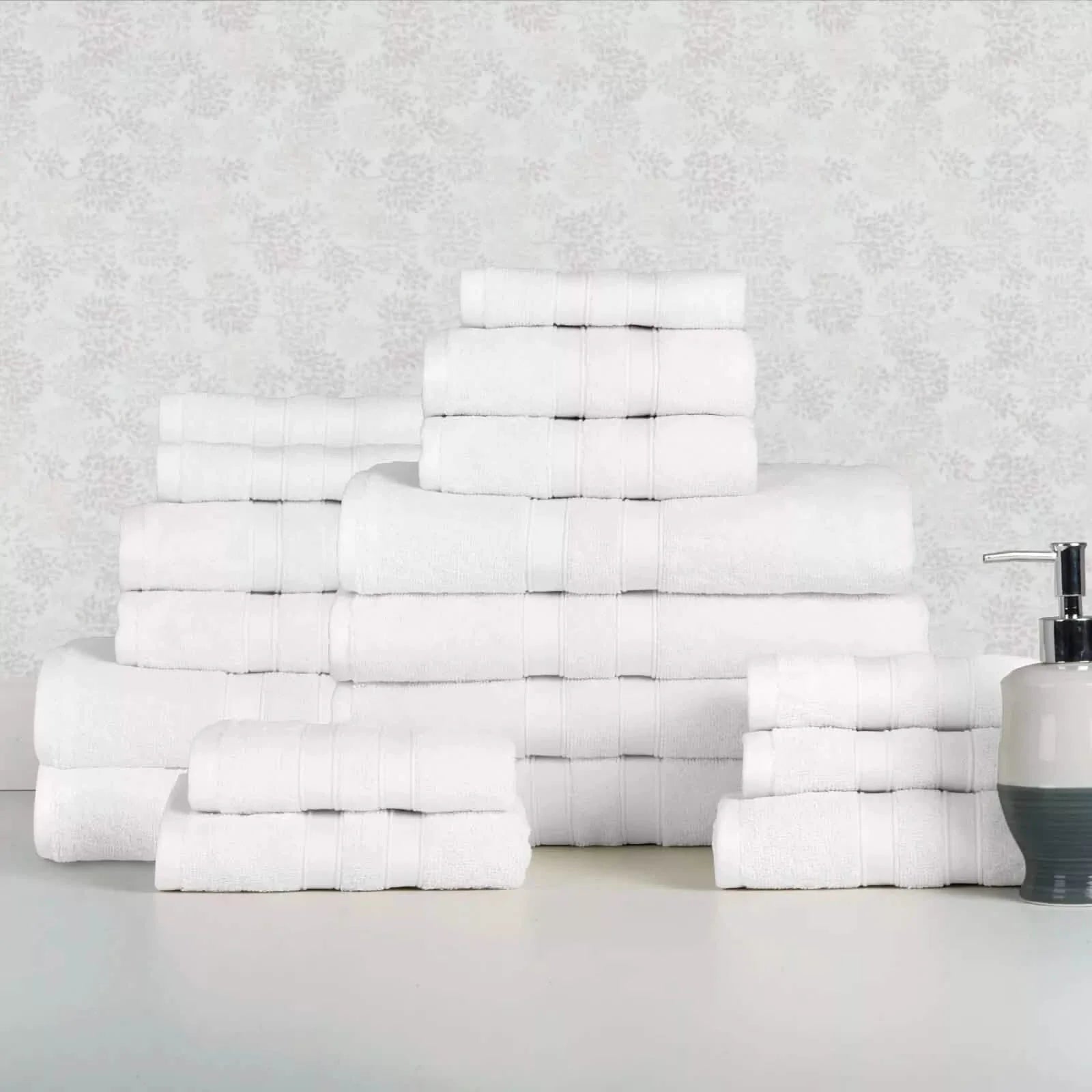 18-Piece Set: Bibb Home `Egyptian Cotton Towel Set DailySale