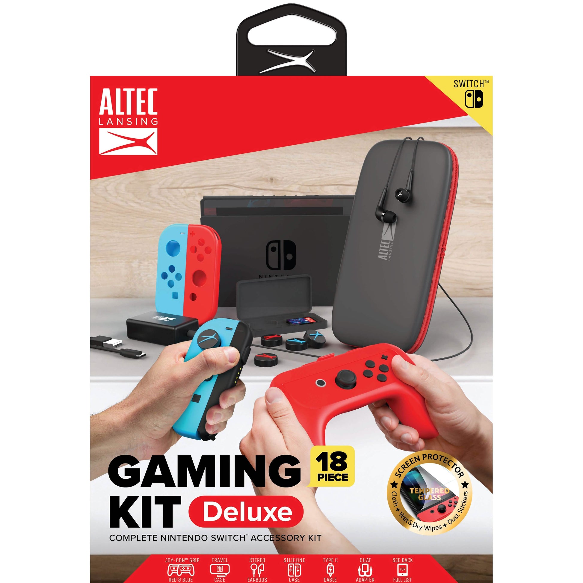 18-Pieces Set: Altec Lansing Nintendo Switch Kit DailySale