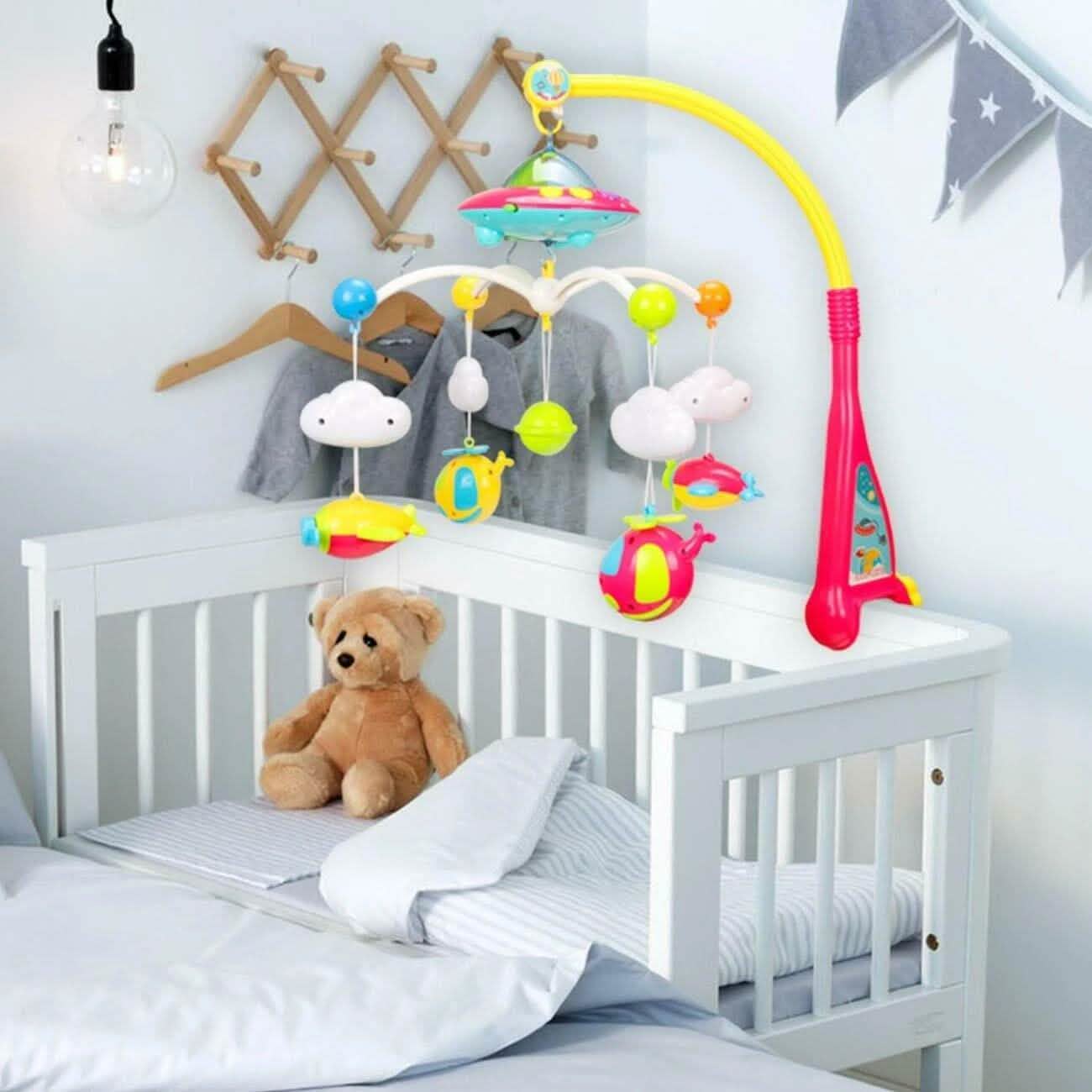 180 Melodies Music Crib Toy Twinkle Light Mobile Cot Bed Bell Box Baby Rattles DailySale