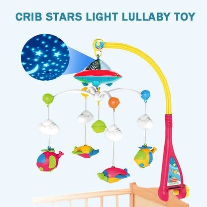 180 Melodies Music Crib Toy Twinkle Light Mobile Cot Bed Bell Box Baby Rattles DailySale