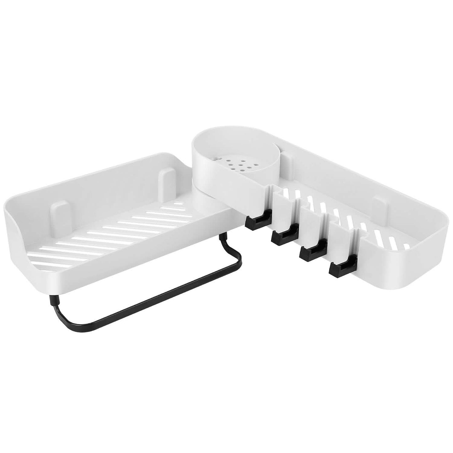 180° Rotatable Bathroom Corner Caddy Shelf DailySale