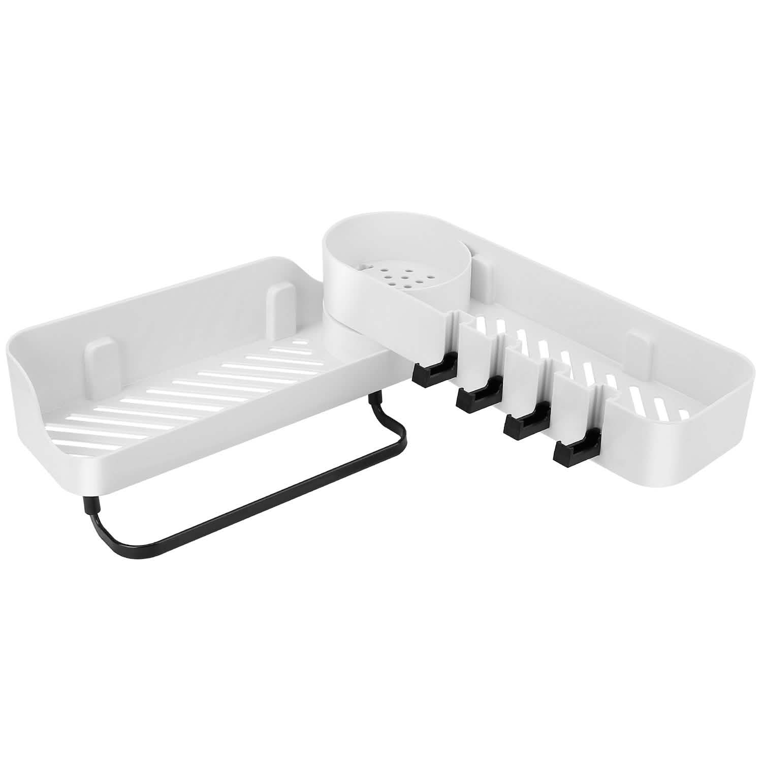 180° Rotatable Bathroom Corner Caddy Shelf DailySale