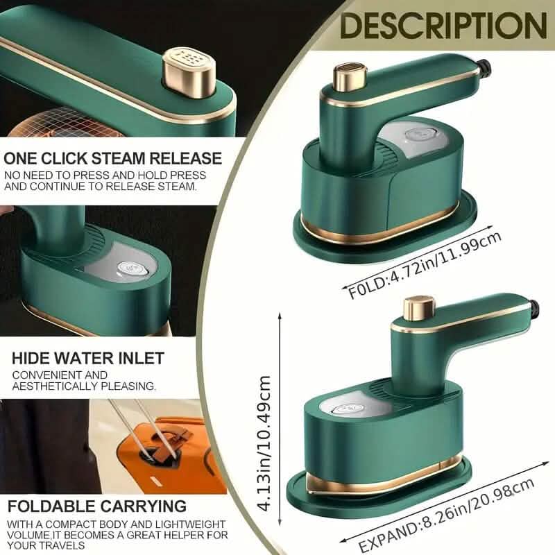 180° Rotating Mini Portable Folding Steam Iron DailySale