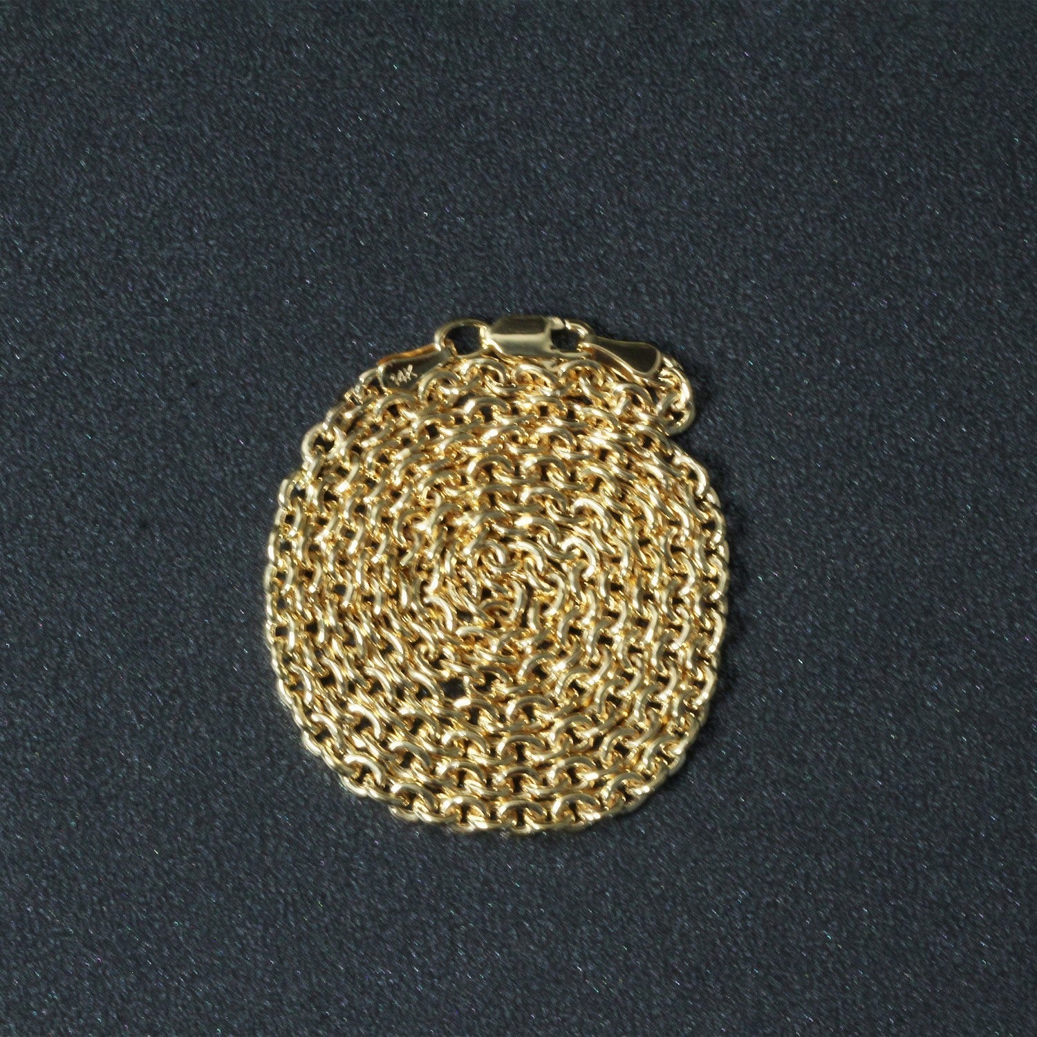 3.0mm 14k Yellow Gold Forsantina Lite Cable Link Chain Bids.com