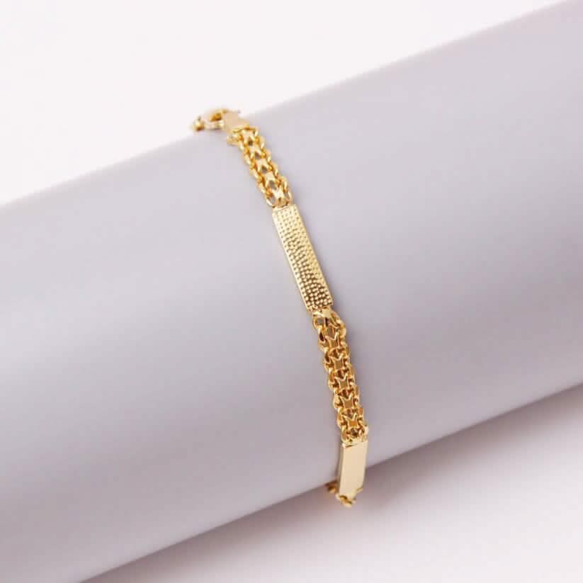 18K-Gold-Filled Bismark/Bar Anklet DailySale