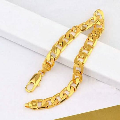 18k Gold Filled Cuban Link Bracelet DailySale