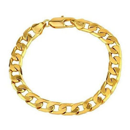 18k Gold Filled Cuban Link Bracelet DailySale