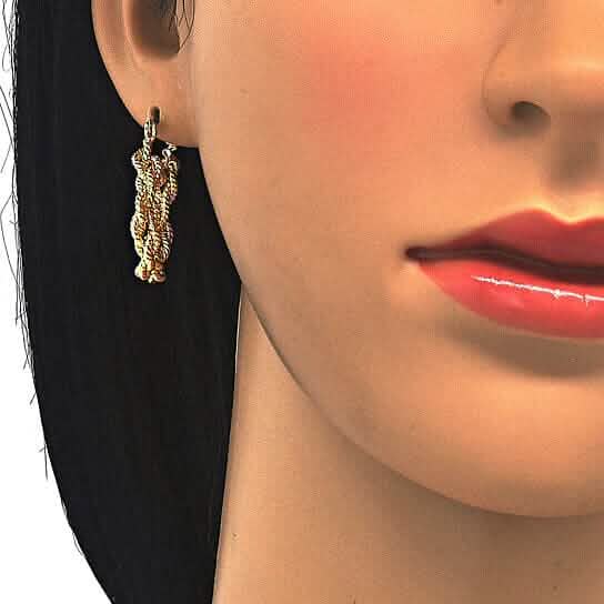 18k Gold Filled High Polish Finsh Medium Hoop DailySale