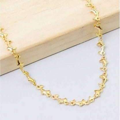 18k Gold Plated Dolphin Anklet DailySale