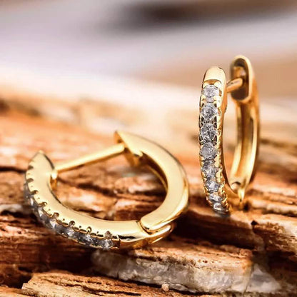 18K Gold Plated Huggie Earrings DailySale
