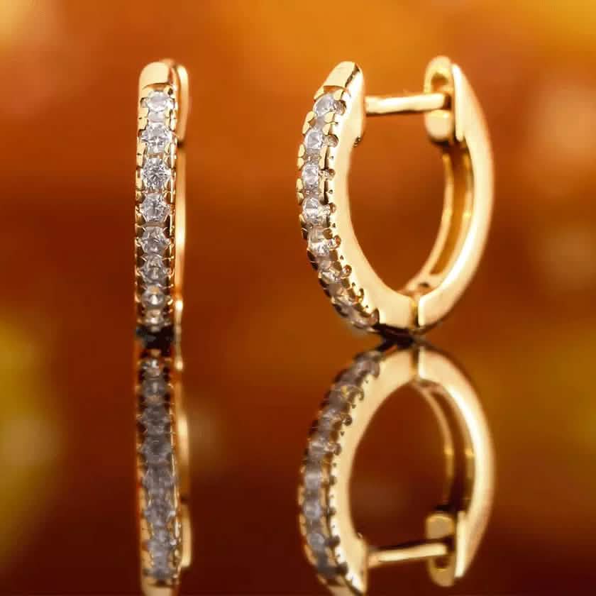18K Gold Plated Huggie Earrings DailySale