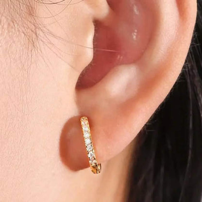 18K Gold Plated Huggie Earrings DailySale