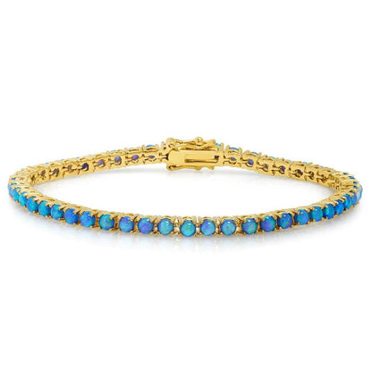 18K Gold Plated Opal Tennis Bracelets DailySale