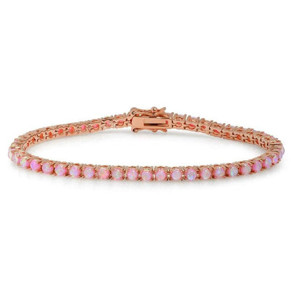 18K Gold Plated Opal Tennis Bracelets DailySale