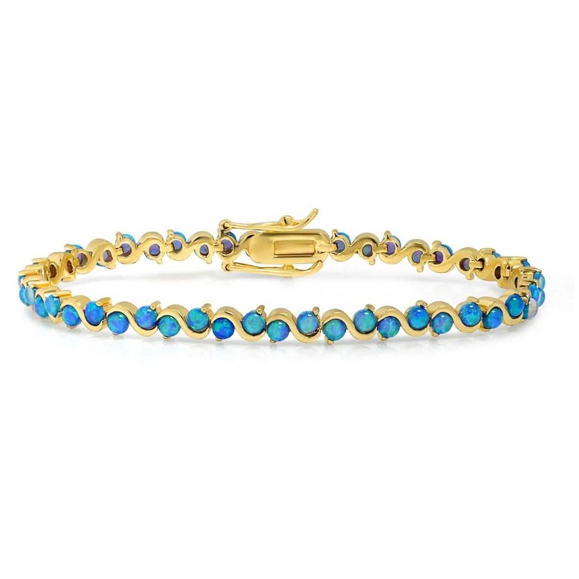 18K Gold Plated Opal Tennis Bracelets DailySale