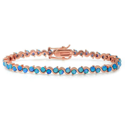 18K Gold Plated Opal Tennis Bracelets DailySale
