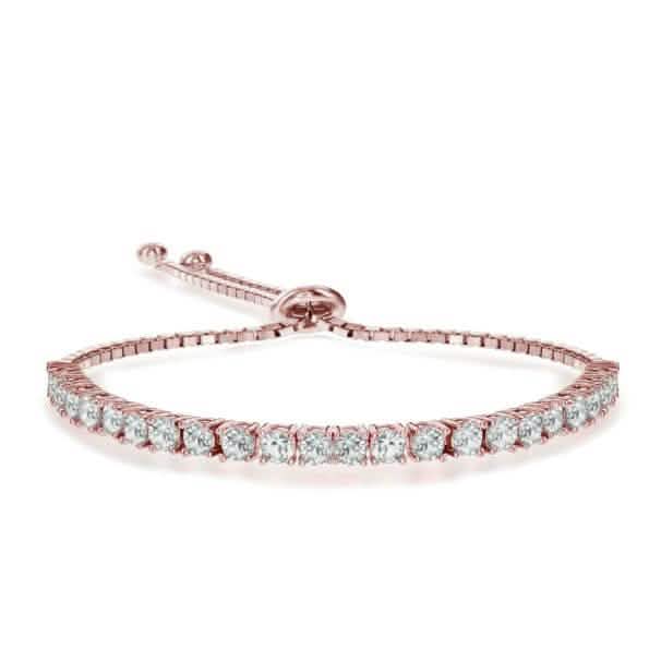 18K Rose Gold Plated 4mm Bolo Bracelet DailySale