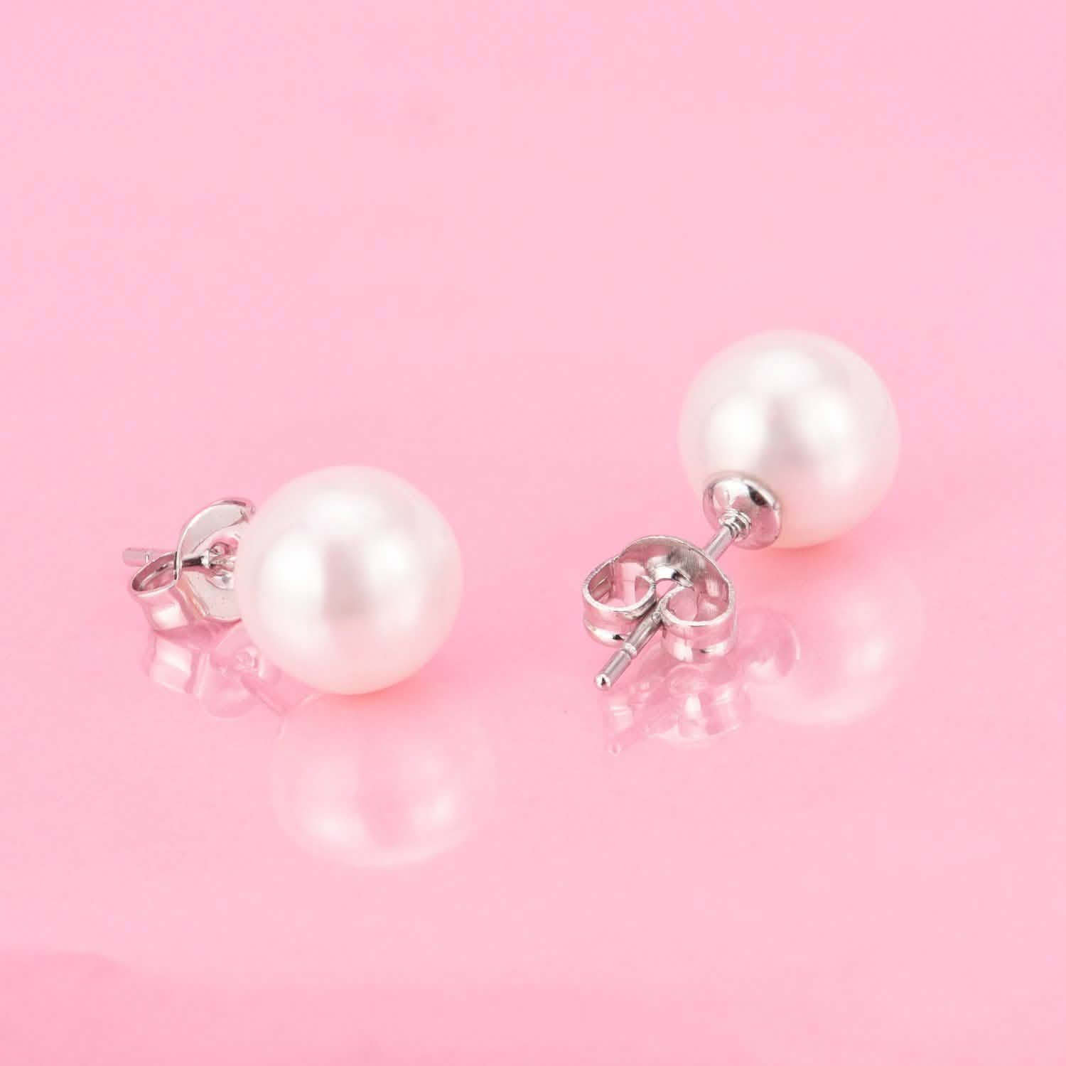 18K White Gold 4.00 CTTW Cultured Pearl Earring DailySale