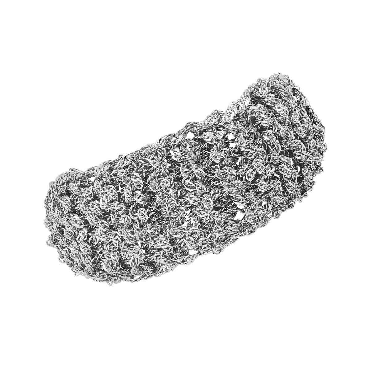 18k White Gold Braided Bracelet DailySale