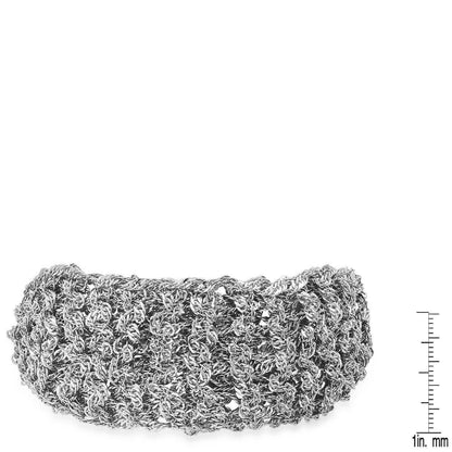 18k White Gold Braided Bracelet DailySale