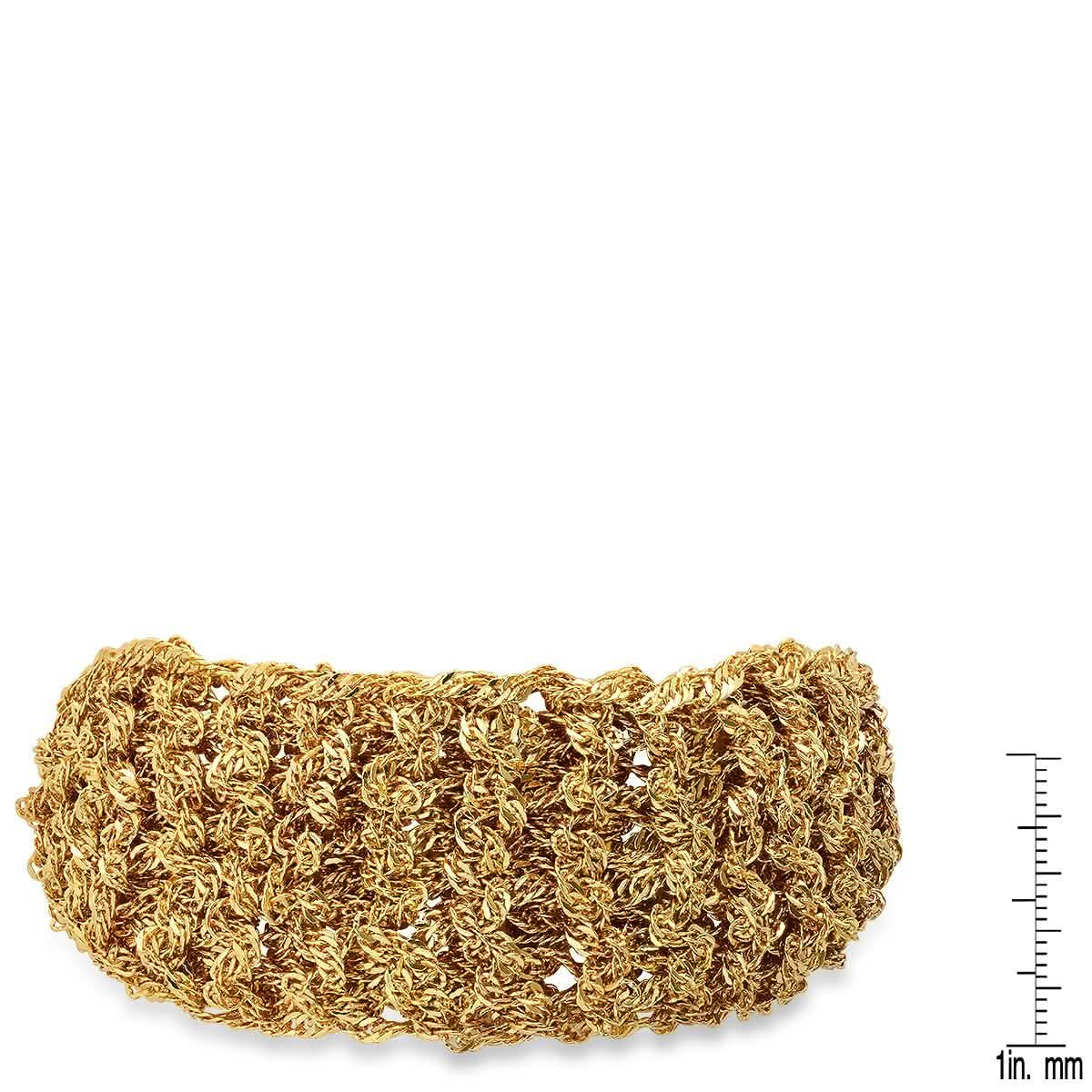 18k White Gold Braided Bracelet DailySale