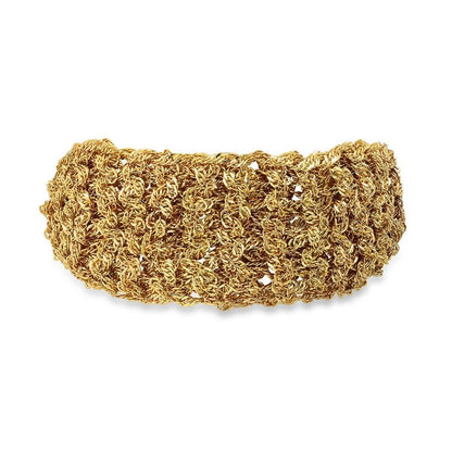 18k White Gold Braided Bracelet DailySale