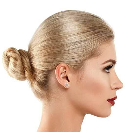 18K White Gold Plated Stud Earrings DailySale