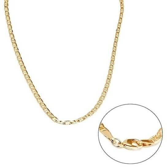 18k Yellow Gold Filled 24"Mariner Link Chain Unisex DailySale