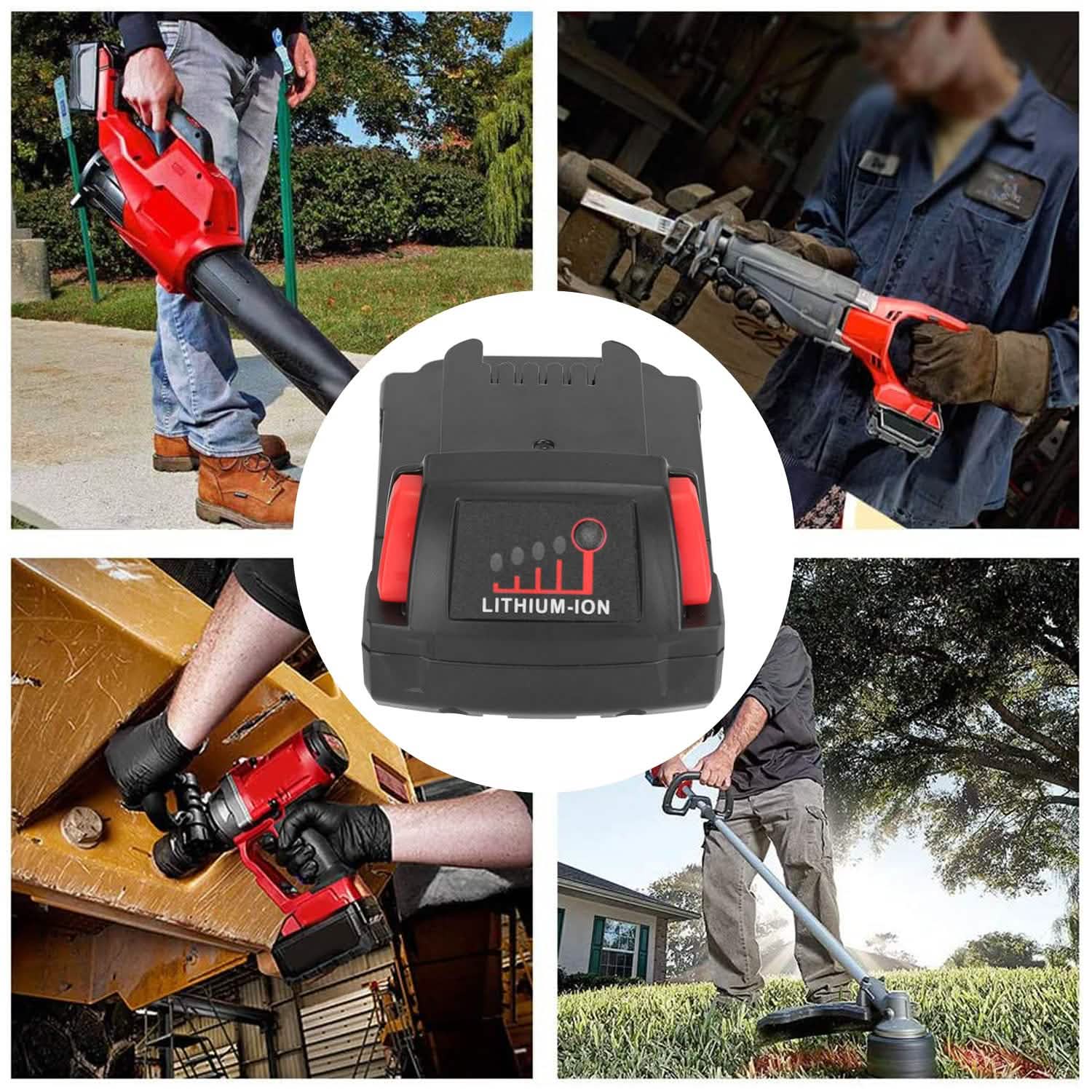 18V Battery Replacement Compatible with Milwaukee M18 Cordless Power Tool DailySale