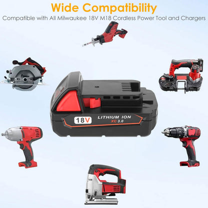 18V Battery Replacement Compatible with Milwaukee M18 Cordless Power Tool DailySale