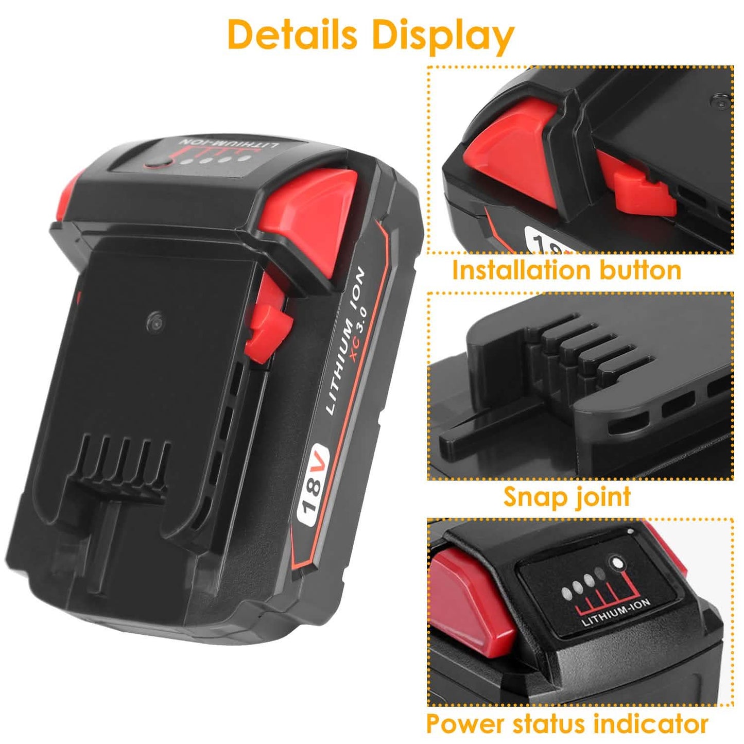 18V Battery Replacement Compatible with Milwaukee M18 Cordless Power Tool DailySale