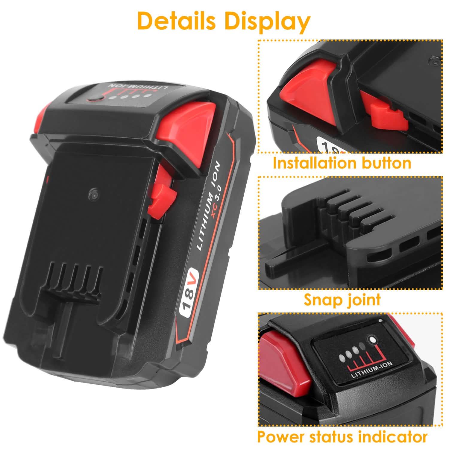 18V Battery Replacement Compatible with Milwaukee M18 Cordless Power Tool DailySale