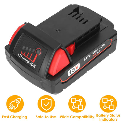 18V Battery Replacement Compatible with Milwaukee M18 Cordless Power Tool DailySale