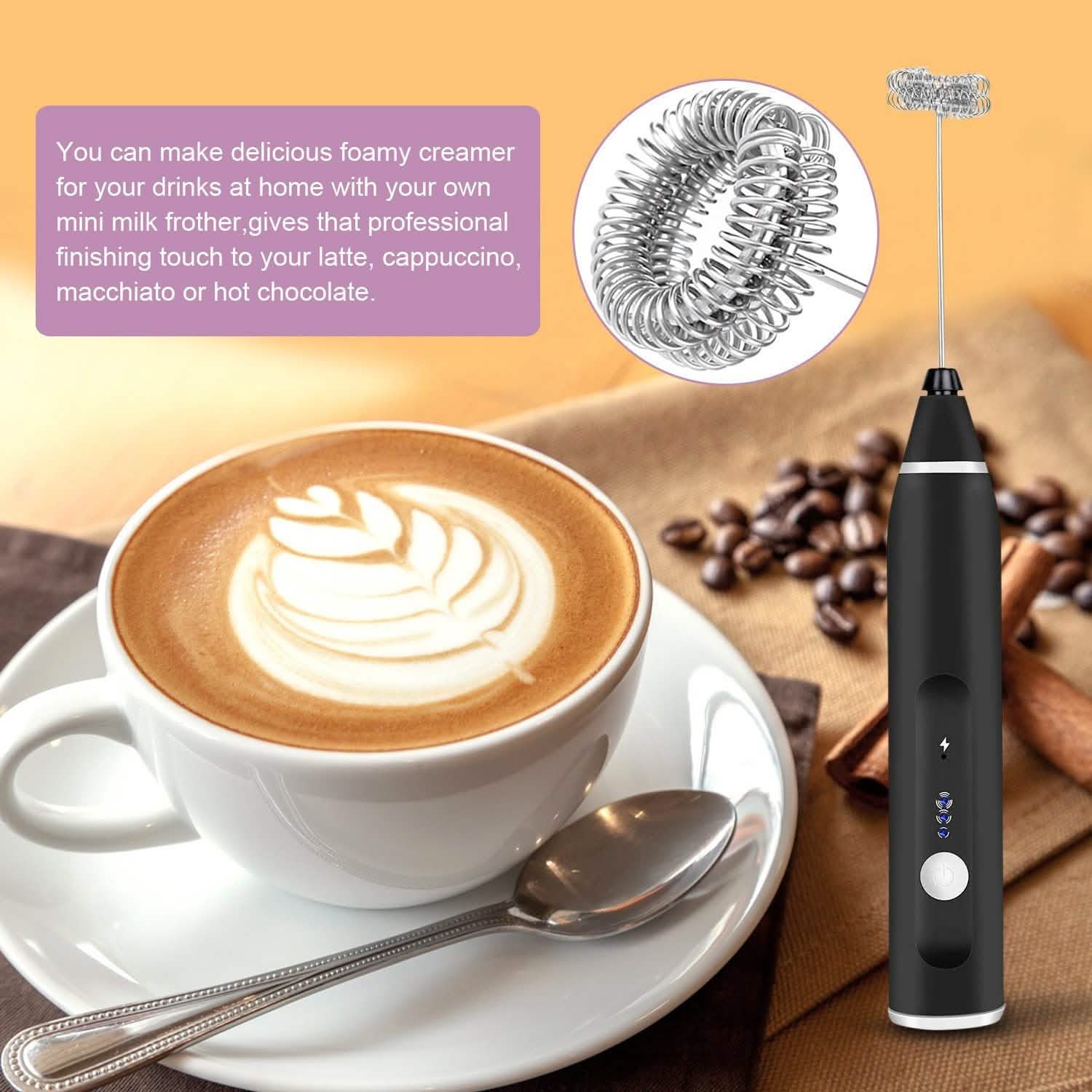 19-Pack: USB Electric Milk Coffee Frother Pitcher Set DailySale
