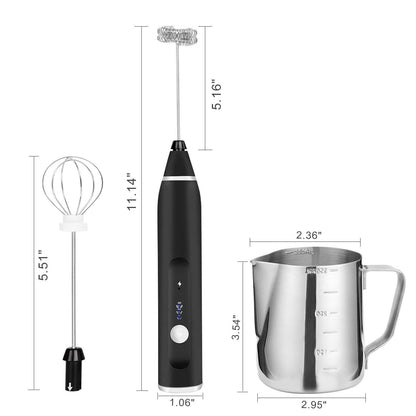 19-Pack: USB Electric Milk Coffee Frother Pitcher Set DailySale