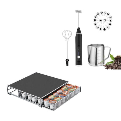 19-Pack: USB Electric Milk Coffee Frother Pitcher Set DailySale
