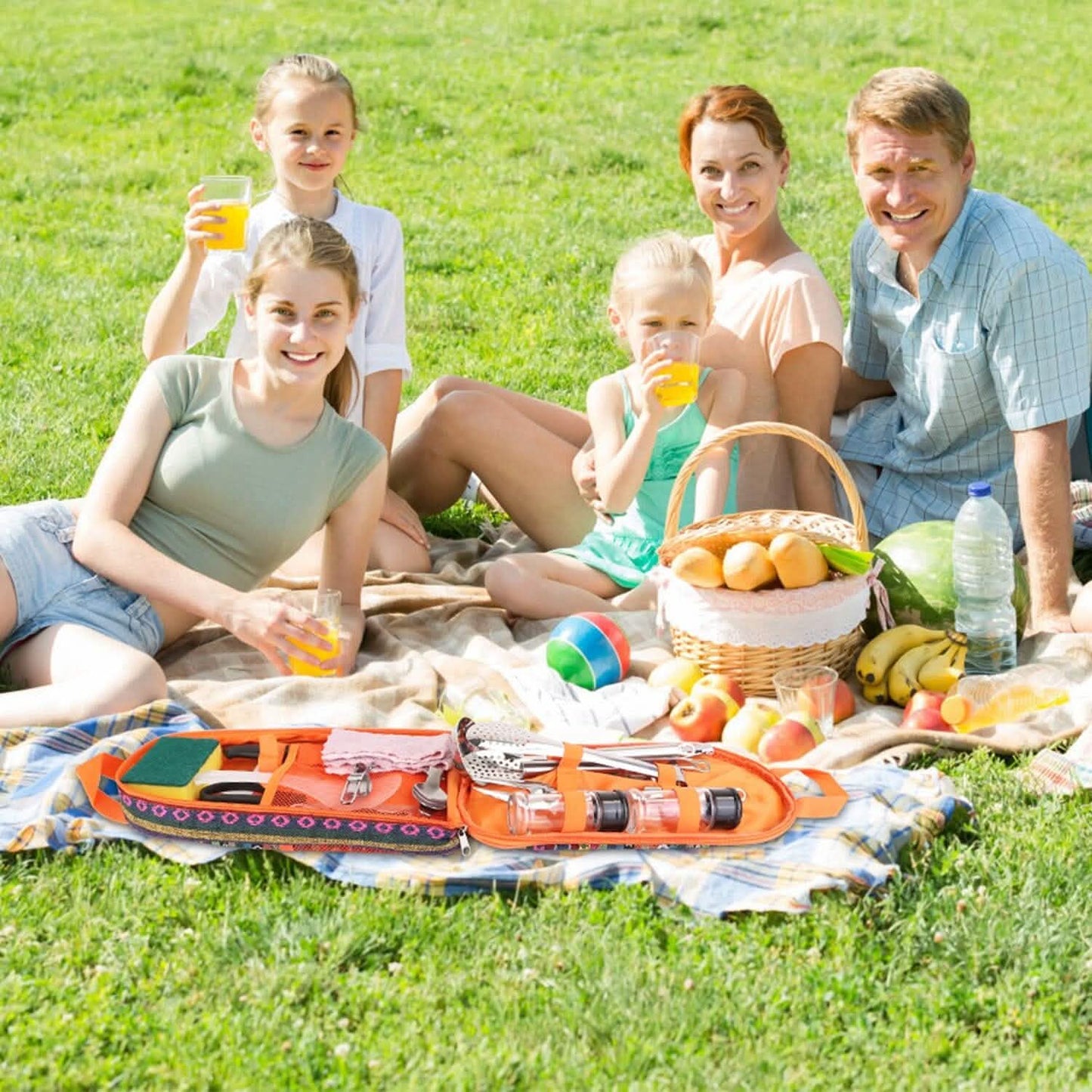 19-Piece: Camping Cooking Utensil Kit Portable Picnic Cookware DailySale