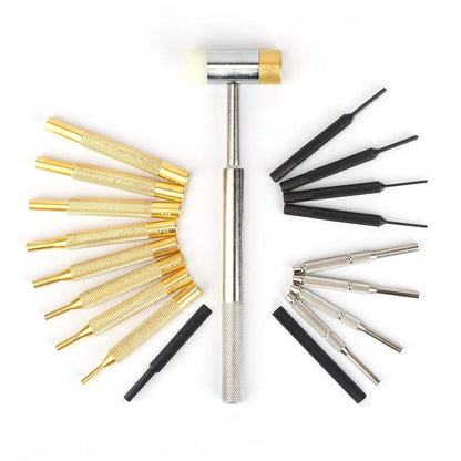 19-Piece: Hammer Punch Set Drift Pin Punch Kit with Portable Storage Box DailySale