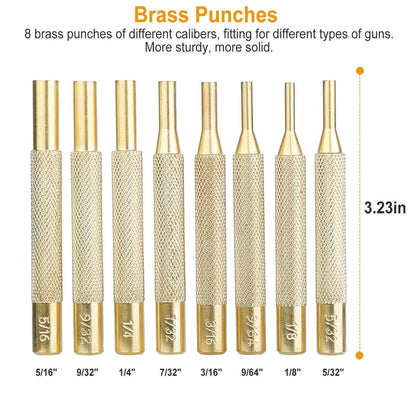 19-Piece: Hammer Punch Set Drift Pin Punch Kit with Portable Storage Box DailySale