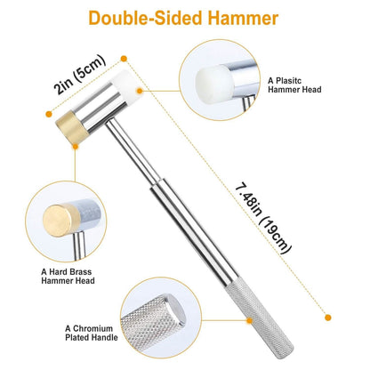 19-Piece: Hammer Punch Set Drift Pin Punch Kit with Portable Storage Box DailySale