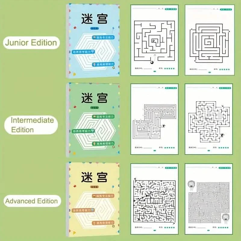 192 Patterns Concentration Maze Training Book DailySale