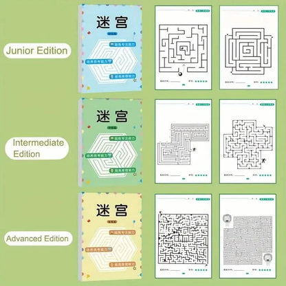 192 Patterns Concentration Maze Training Book DailySale