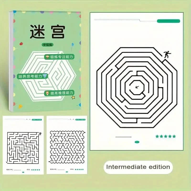 192 Patterns Concentration Maze Training Book DailySale