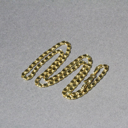 2.9mm 14k Yellow Gold Heart Chain Bids.com