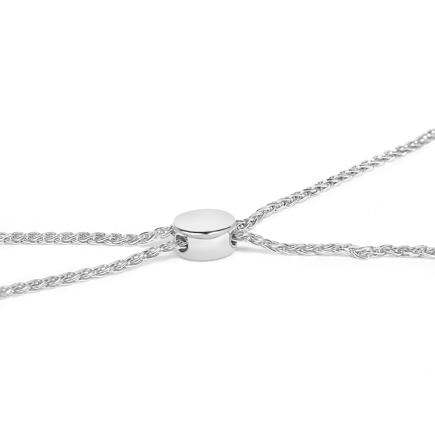 .925 Sterling Silver 1.0 Cttw Diamond X Link Bolo Bracelet Bids.com