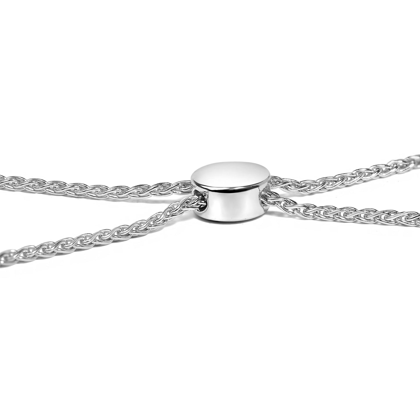 .925 Sterling Silver 1/2 Cttw Diamond Double Wave Bolo Bracelet Bids.com