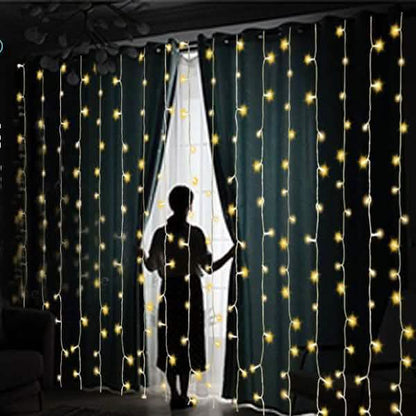 19.6 x 6.6 FT. 448 LED Warm White Waterproof String Fairy Curtain Lights DailySale