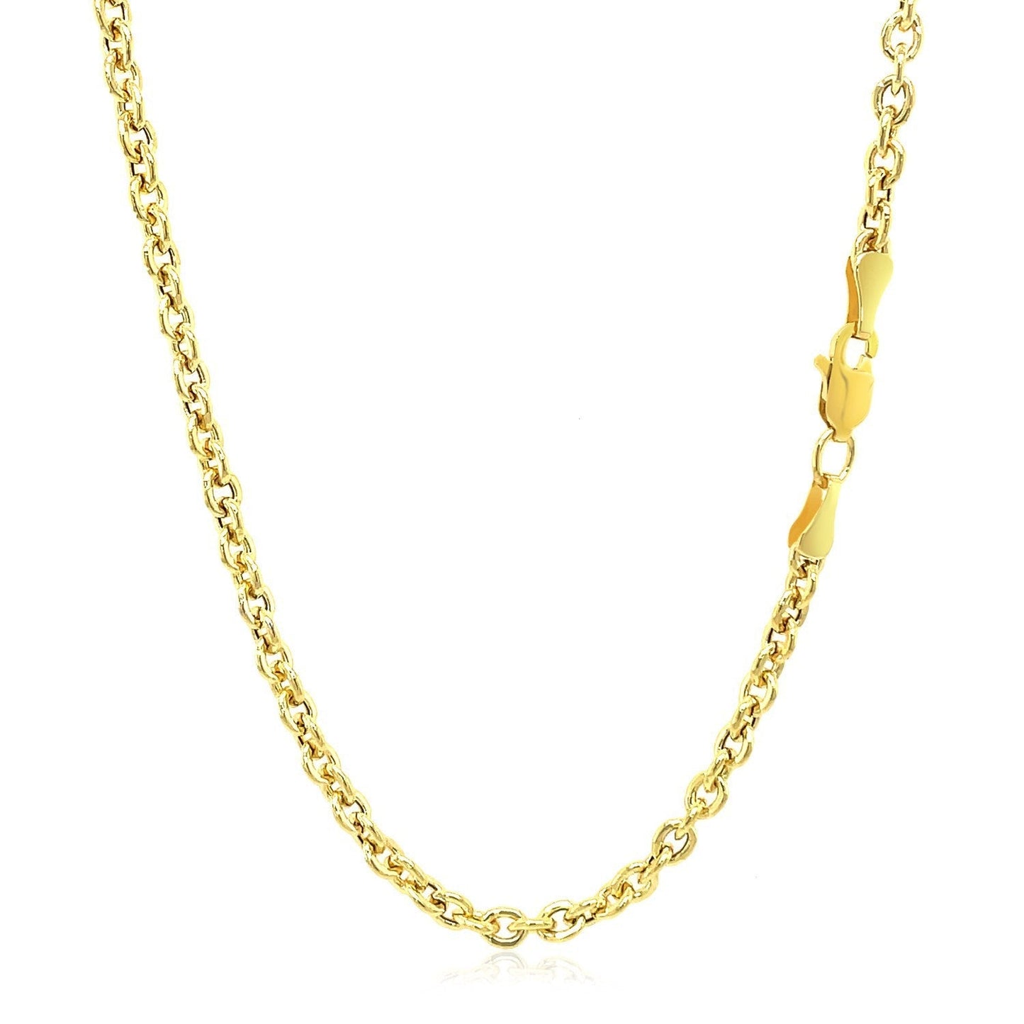 3.0mm 14k Yellow Gold Forsantina Lite Cable Link Chain Bids.com