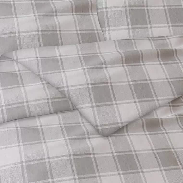 3-Piece: Bibb Home Heavyweight Flannel Duvet Cover Set DailySale