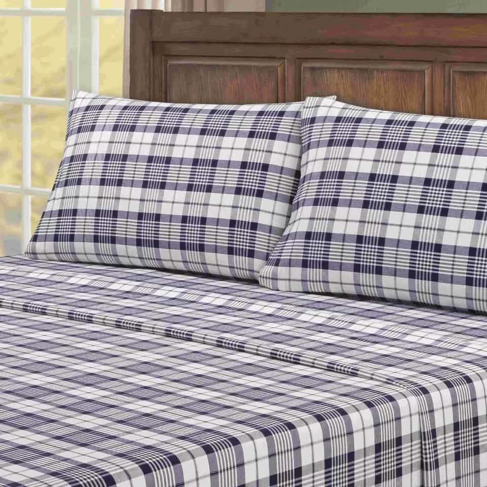 4-Piece: Kathy Ireland 100% Turkish Cotton Flannel Sheet Set DailySale